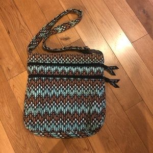 Teal and brown Vera Bradley Purse